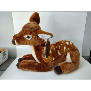 FAO Schwarz deer plush w/ tag large 11x18"